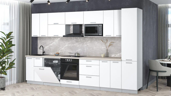 Кухонный гарнитур Интерлиния Мила Лайт 3.4-ПМ2