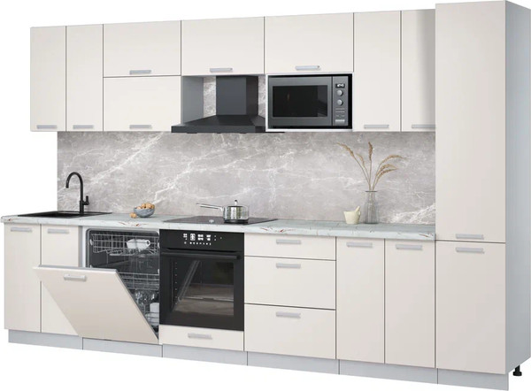 Кухонный гарнитур Интерлиния Мила Лайт 3.4-ПМ2 - фото