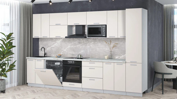 Кухонный гарнитур Интерлиния Мила Лайт 3.4-ПМ2