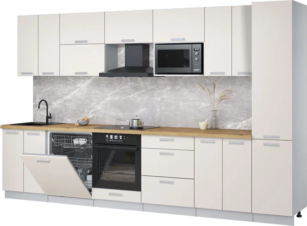 Кухонный гарнитур Интерлиния Мила Лайт 3.4-ПМ2 - фото
