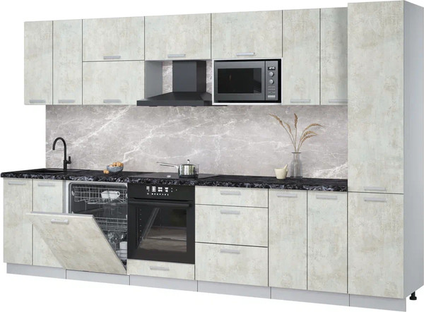 Кухонный гарнитур Интерлиния Мила Лайт 3.4-ПМ2 - фото