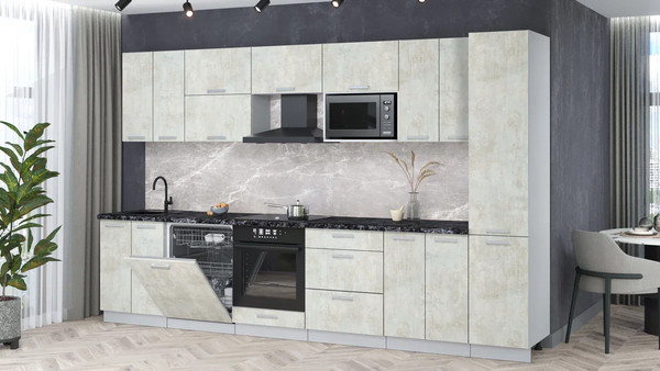 Кухонный гарнитур Интерлиния Мила Лайт 3.4-ПМ2