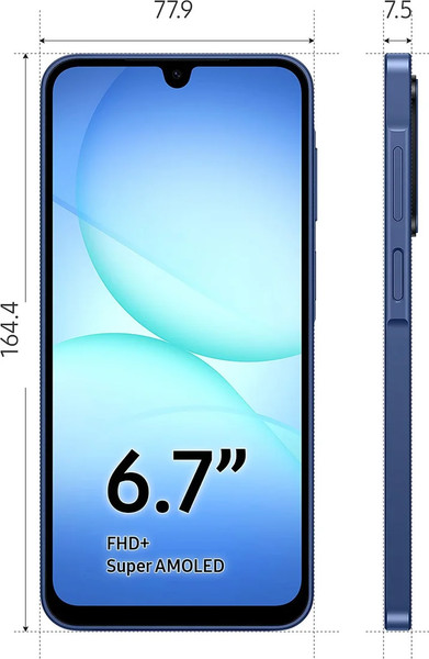 Смартфон Samsung Galaxy A17 6GB/128GB (голубой)