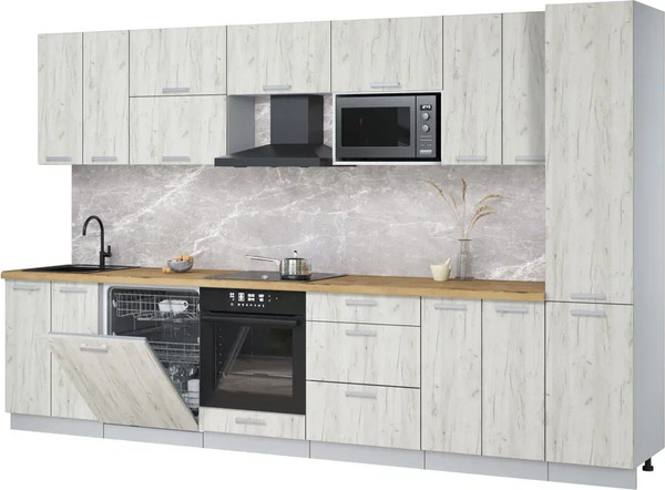 Кухонный гарнитур Интерлиния Мила Лайт 3.4-ПМ2 - фото