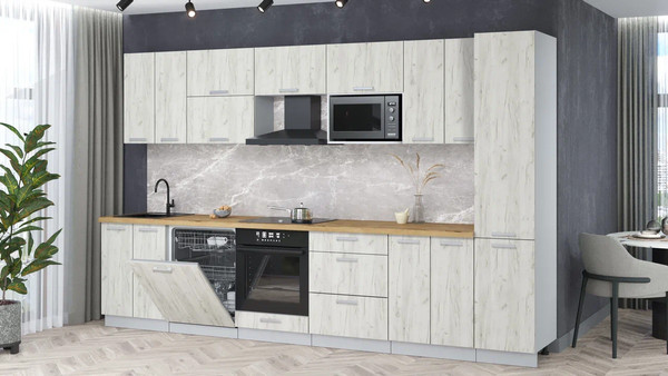 Кухонный гарнитур Интерлиния Мила Лайт 3.4-ПМ2