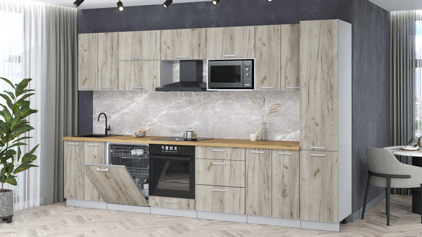 Кухонный гарнитур Интерлиния Мила Лайт 3.4-ПМ2