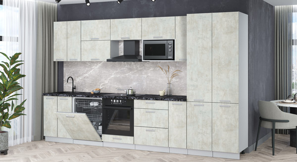 Кухонный гарнитур Интерлиния Мила Лайт 3.5-ПМ2