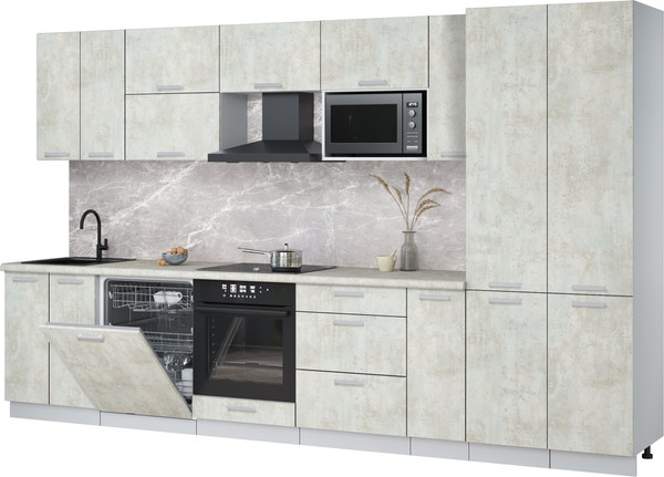 Кухонный гарнитур Интерлиния Мила Лайт 3.5-ПМ2 - фото