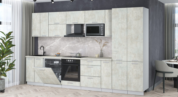 Кухонный гарнитур Интерлиния Мила Лайт 3.5-ПМ2