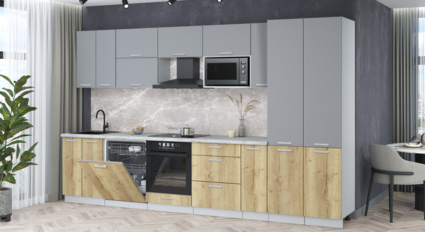 Кухонный гарнитур Интерлиния Мила Лайт 3.5-ПМ2