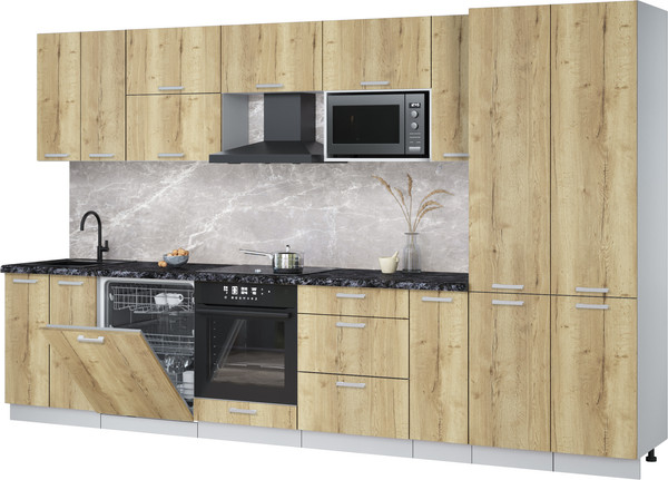 Кухонный гарнитур Интерлиния Мила Лайт 3.5-ПМ2 - фото