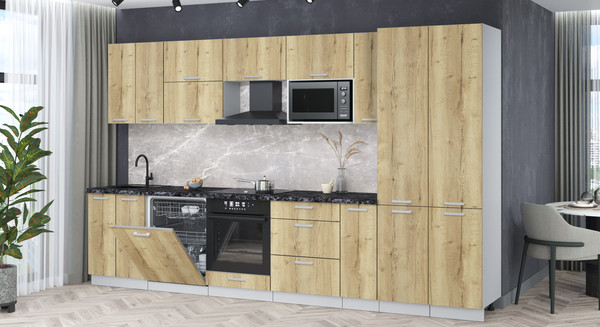 Кухонный гарнитур Интерлиния Мила Лайт 3.5-ПМ2