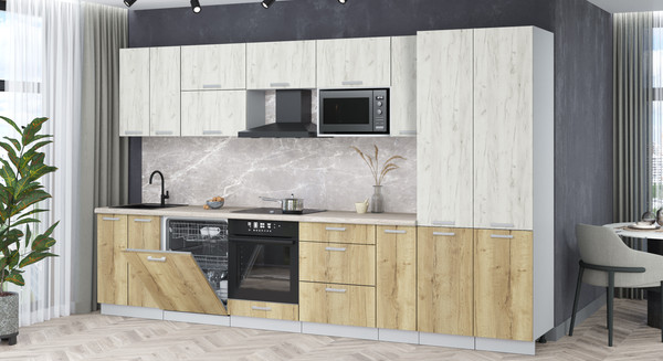 Кухонный гарнитур Интерлиния Мила Лайт 3.5-ПМ2