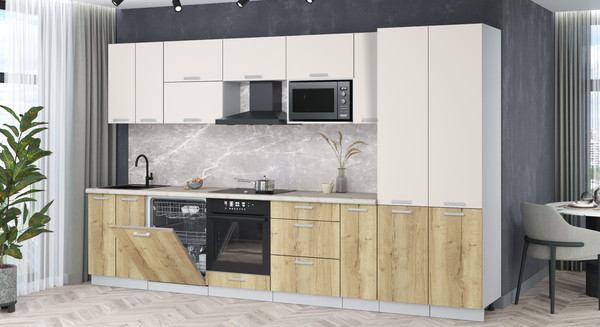 Кухонный гарнитур Интерлиния Мила Лайт 3.5-ПМ2