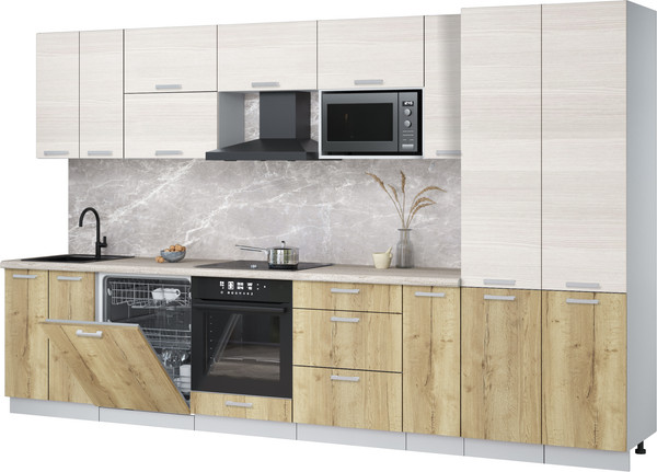 Кухонный гарнитур Интерлиния Мила Лайт 3.5-ПМ2 - фото