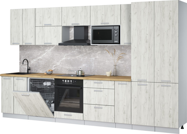 Кухонный гарнитур Интерлиния Мила Лайт 3.5-ПМ2 - фото