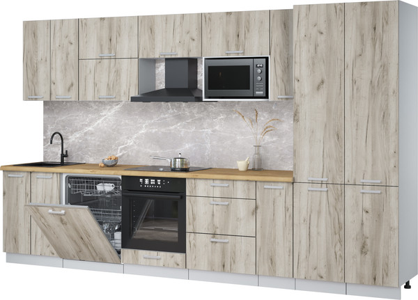 Кухонный гарнитур Интерлиния Мила Лайт 3.5-ПМ2 - фото