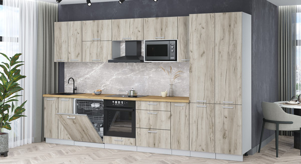 Кухонный гарнитур Интерлиния Мила Лайт 3.5-ПМ2