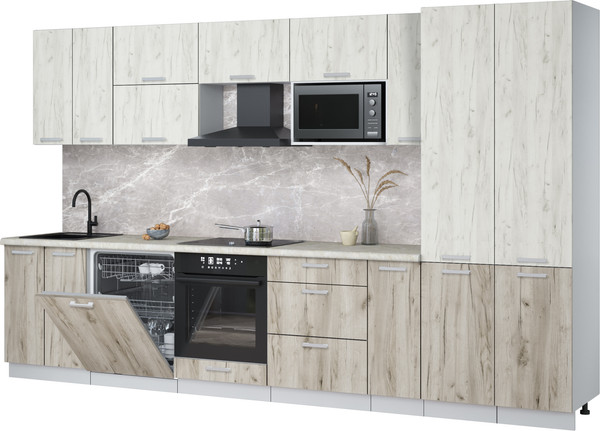 Кухонный гарнитур Интерлиния Мила Лайт 3.5-ПМ2 - фото