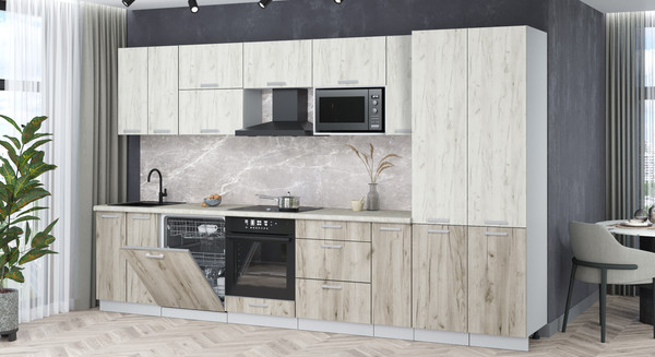 Кухонный гарнитур Интерлиния Мила Лайт 3.5-ПМ2