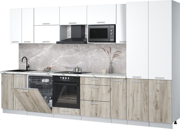 Кухонный гарнитур Интерлиния Мила Лайт 3.5-ПМ2 - фото