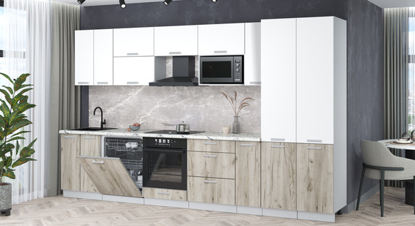 Кухонный гарнитур Интерлиния Мила Лайт 3.5-ПМ2