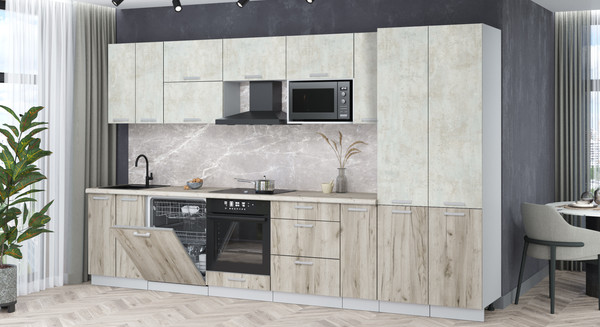 Кухонный гарнитур Интерлиния Мила Лайт 3.5-ПМ2