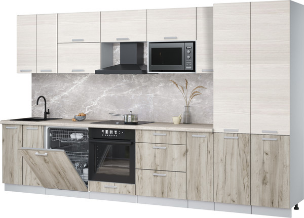 Кухонный гарнитур Интерлиния Мила Лайт 3.5-ПМ2 - фото