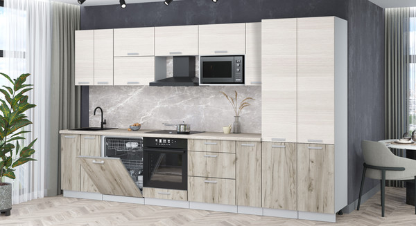 Кухонный гарнитур Интерлиния Мила Лайт 3.5-ПМ2