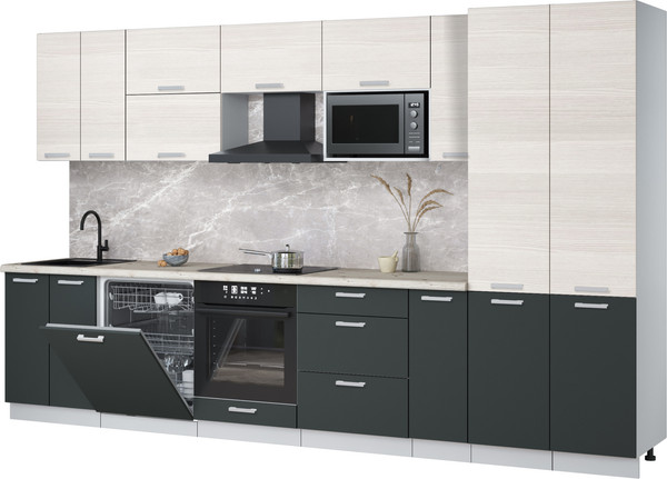 Кухонный гарнитур Интерлиния Мила Лайт 3.5-ПМ2 - фото