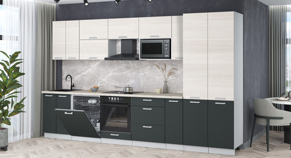 Кухонный гарнитур Интерлиния Мила Лайт 3.5-ПМ2