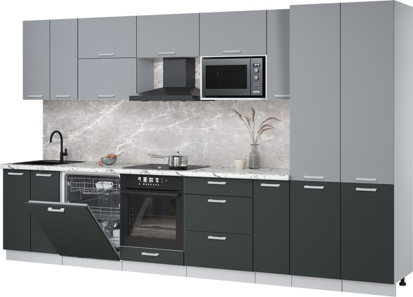 Кухонный гарнитур Интерлиния Мила Лайт 3.5-ПМ2 - фото