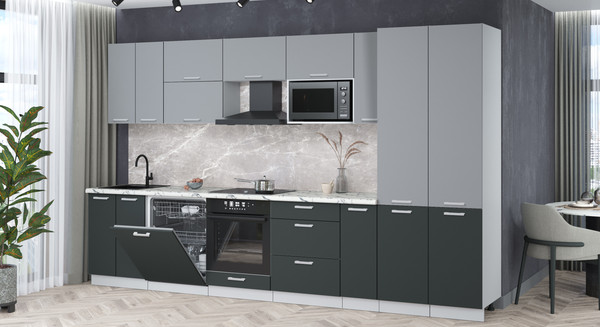 Кухонный гарнитур Интерлиния Мила Лайт 3.5-ПМ2