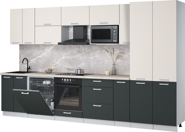 Кухонный гарнитур Интерлиния Мила Лайт 3.5-ПМ2 - фото