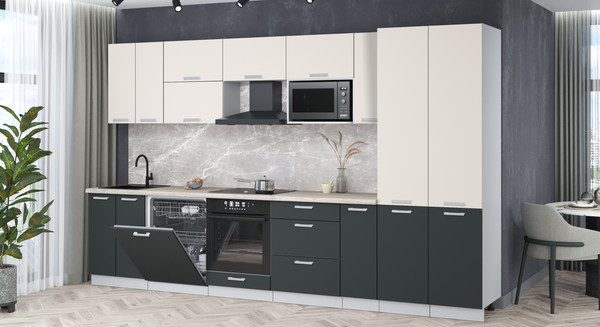 Кухонный гарнитур Интерлиния Мила Лайт 3.5-ПМ2