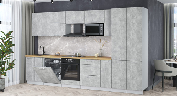 Кухонный гарнитур Интерлиния Мила Лайт 3.5-ПМ2