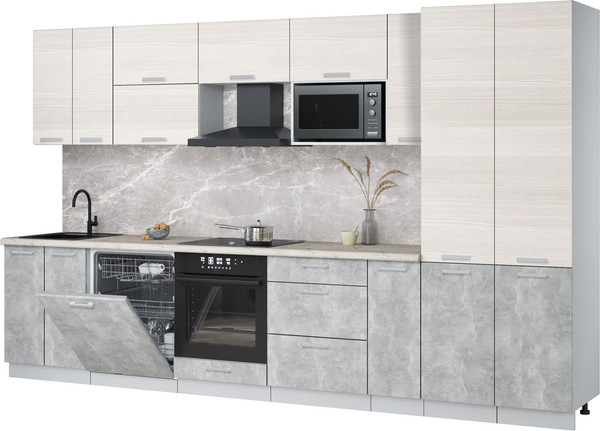 Кухонный гарнитур Интерлиния Мила Лайт 3.5-ПМ2 - фото