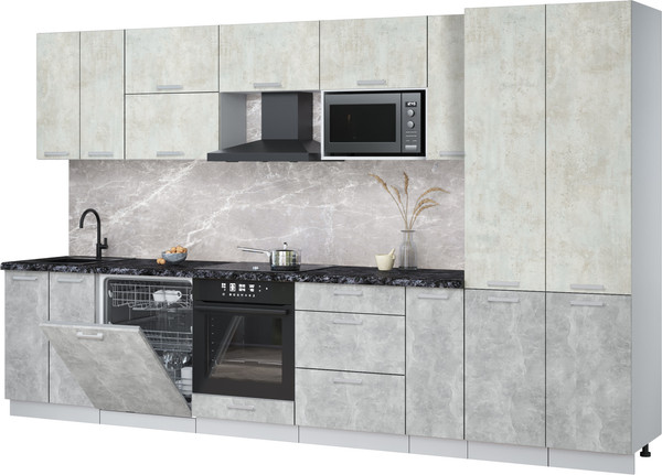 Кухонный гарнитур Интерлиния Мила Лайт 3.5-ПМ2 - фото