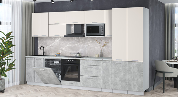 Кухонный гарнитур Интерлиния Мила Лайт 3.5-ПМ2