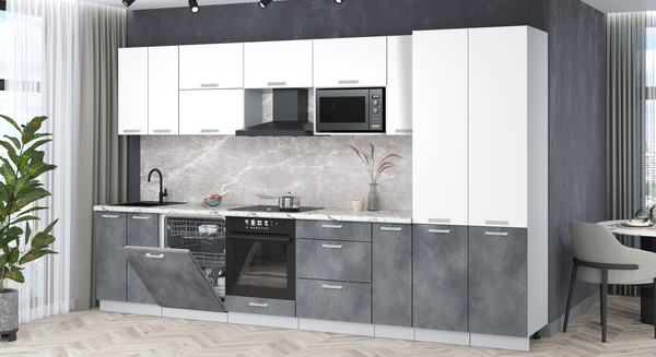 Кухонный гарнитур Интерлиния Мила Лайт 3.5-ПМ2