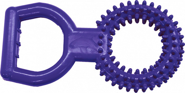 Игрушка для собак ZOONIK Кольцо цветное с ручкой / 16472-07 - фото