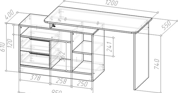 Письменный стол Мебель-Класс Имидж-3 МК 101.03