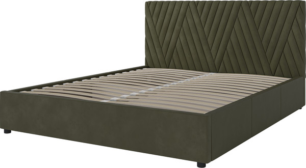 Двуспальная кровать Bravo Мебель Нельсон 160х200 без ПМ стандарт 1 вариант 