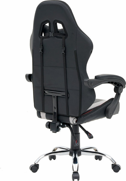 Кресло геймерское Cromex GM-155 / 532955 (черный/серый/красный)