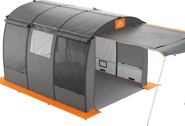 Палатка-баня MORZH Shelter (серо-оранжевый)