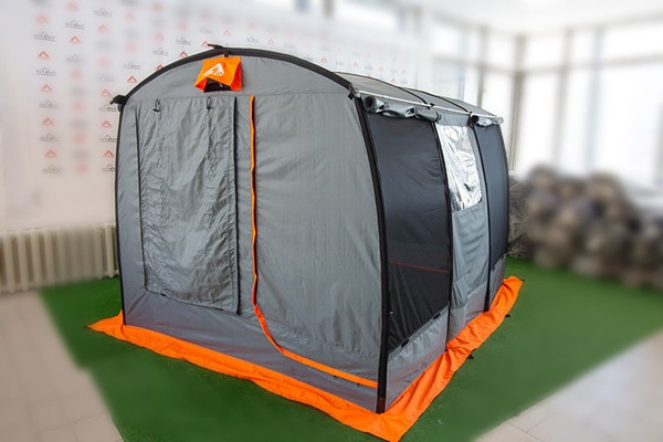 Палатка-баня MORZH Shelter (серо-оранжевый)