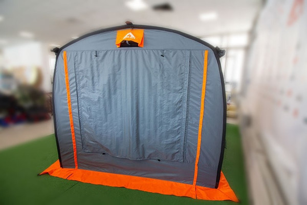 Палатка-баня MORZH Shelter (серо-оранжевый)