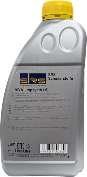 Моторное масло SRS Viva 1 Topsynth HS 5W-40