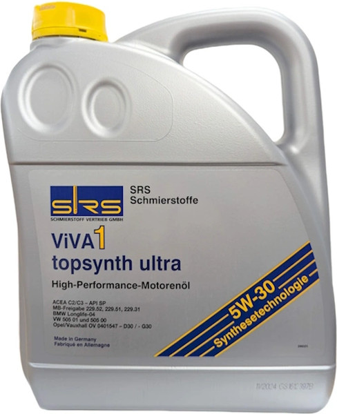 Моторное масло SRS Viva 1 Topsynth Ultra 5W-30 - фото