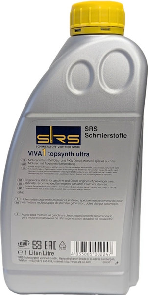Моторное масло SRS Viva 1 Topsynth Ultra 5W-30